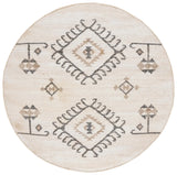 Safavieh Kilim 5'-0" x 5'-0" Rug in Ivory / Black