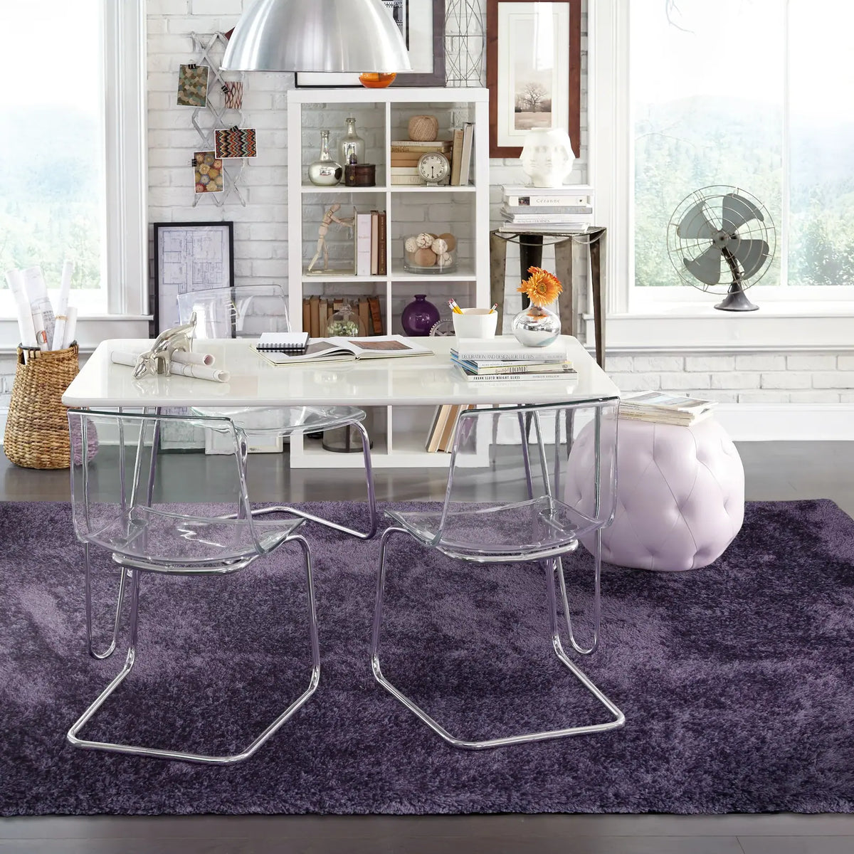 Oriental Weavers Sphinx Cosmo 81108 Purple / Purple Rugs - room scene