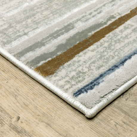 Oriental Weavers Sphinx Easton 4514E Beige/Blue Rugs - corner detail