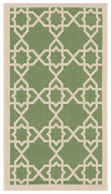 Safavieh Courtyard 2'-0" x 3'-7" Rug in Green / Beige
