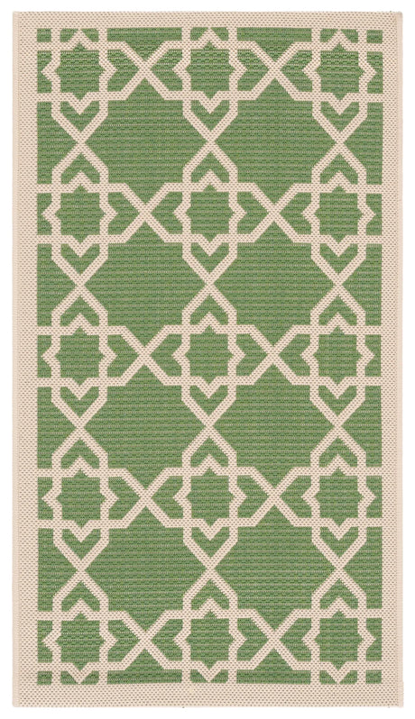 Safavieh Courtyard 2'-0" x 3'-7" Rug in Green / Beige