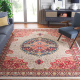 Safavieh Kashan 8'-0" x 10'-0" Rug in Ivory / Red