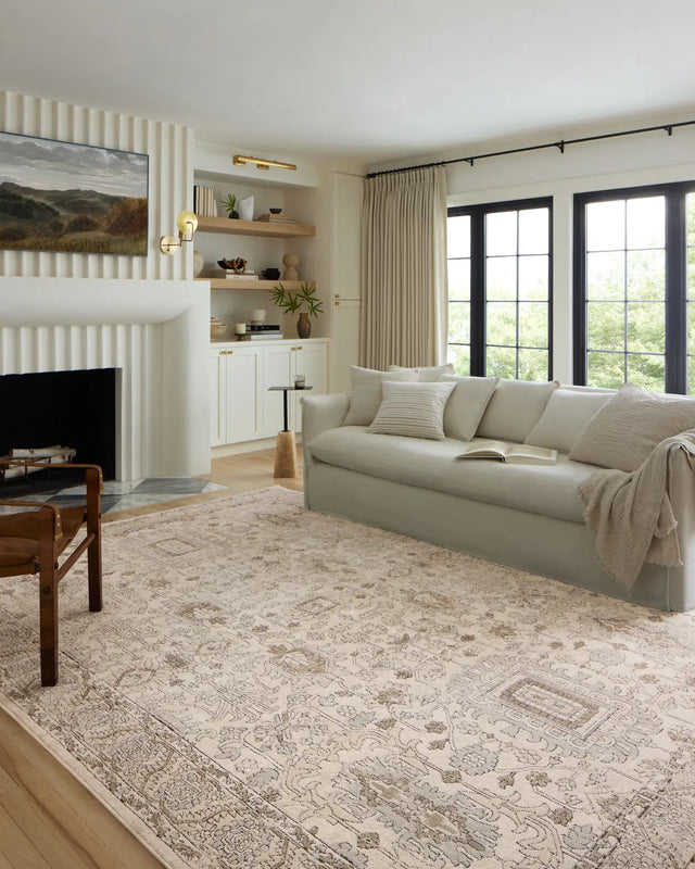 Loloi Teagan Tea-03 Ivory/Sand Rugs - room scene 1