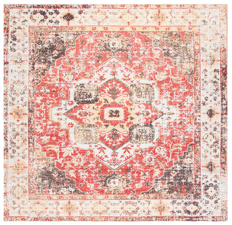 Safavieh Saffron 6'-0" x 6'-0" Rug in Ivory / Red