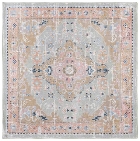 Safavieh Bayside 6'-7" x 6'-7" Rug in Sage / Gold