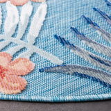 Safavieh Cabana 6'-5" x 6'-5" Rug in Aqua / Ivory