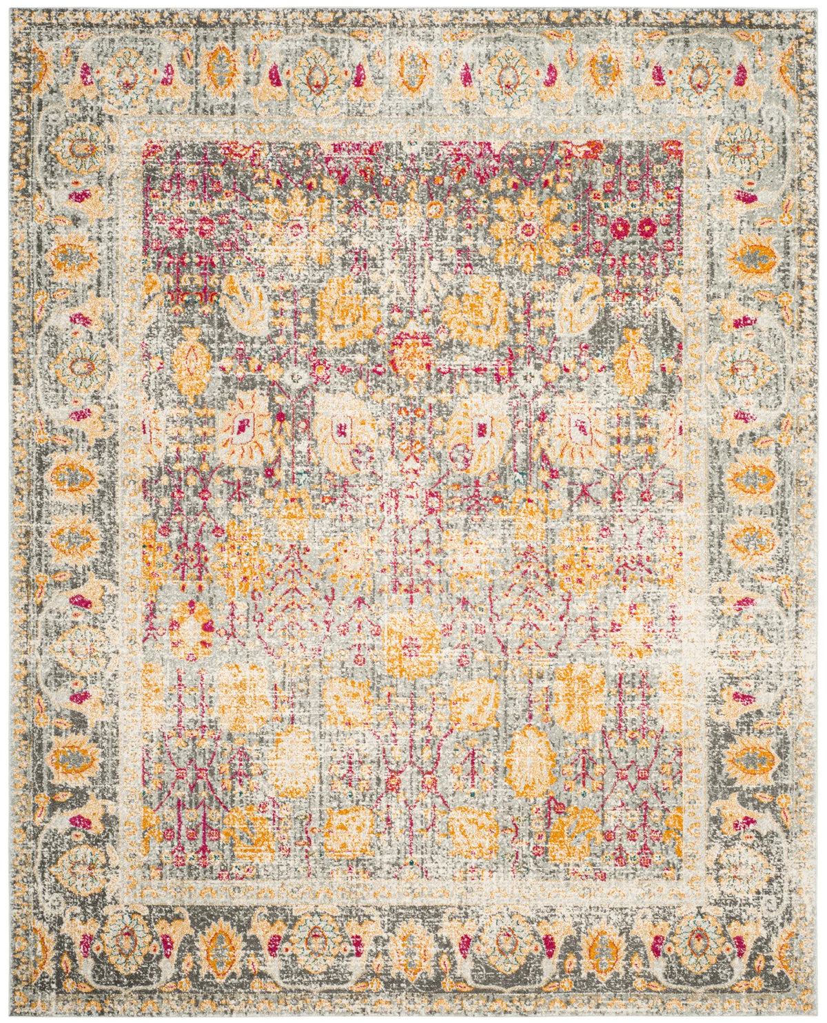Safavieh Granada 10'-0" x 14'-0" Rug in Light Grey / Multi