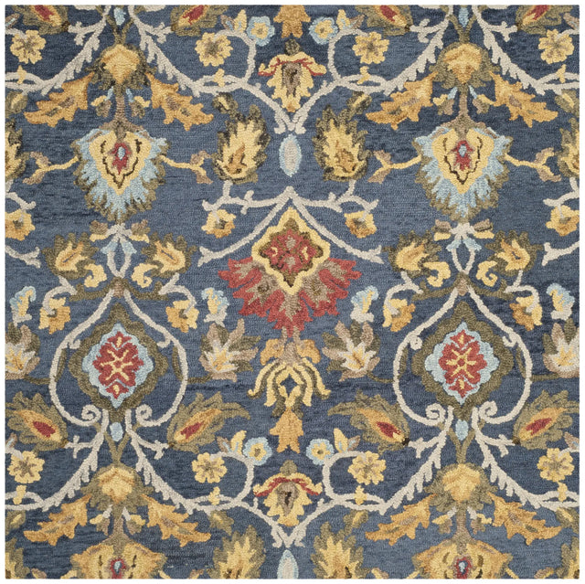 Safavieh Blossom 5'-0" x 5'-0" Rug in Navy / Multi