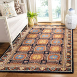 Safavieh Heritage 4'-0" x 6'-0" Rug in Navy / Orange