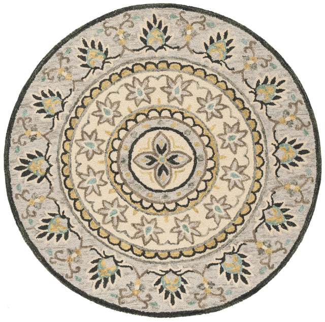 Safavieh Novelty 5'-0" x 5'-0" Rug in Ivory / Grey
