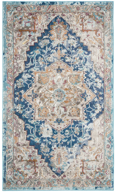 Safavieh Aria 3'-0" x 5'-0" Rug in Blue / Beige