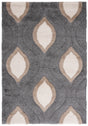 Safavieh Florida Shag 5'-3" x 7'-6" Rug in Grey / Ivory