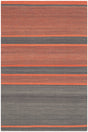 Safavieh Kilim 4'-0" x 6'-0" Rug in Dark Grey / Orange