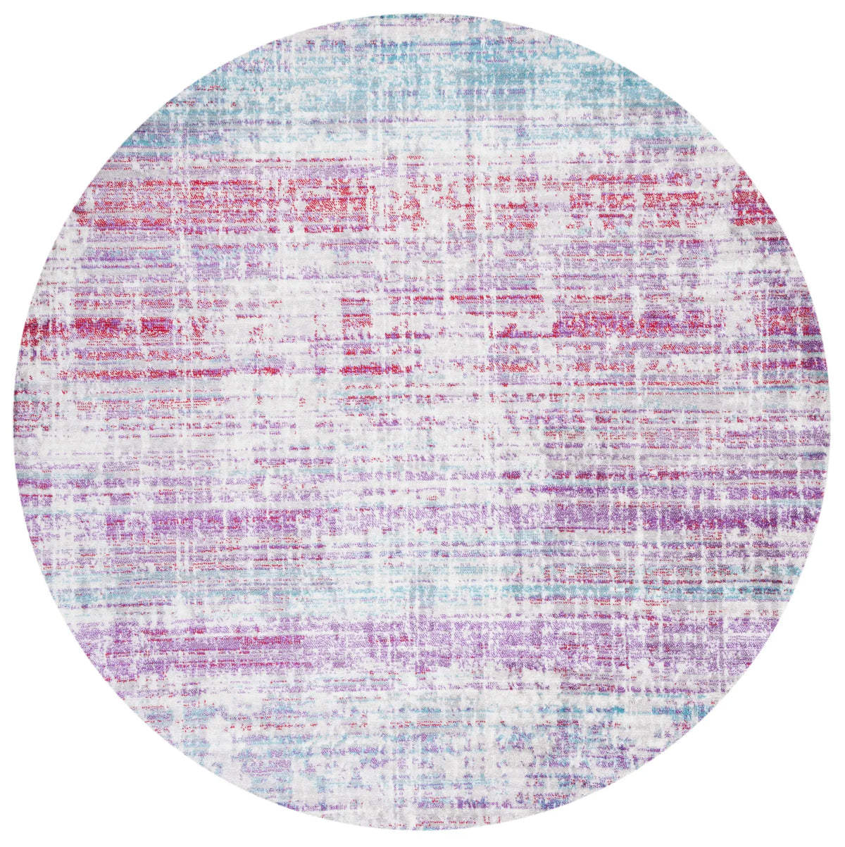 Safavieh Skyler 6'-7" x 6'-7" Rug in Silver / Purple