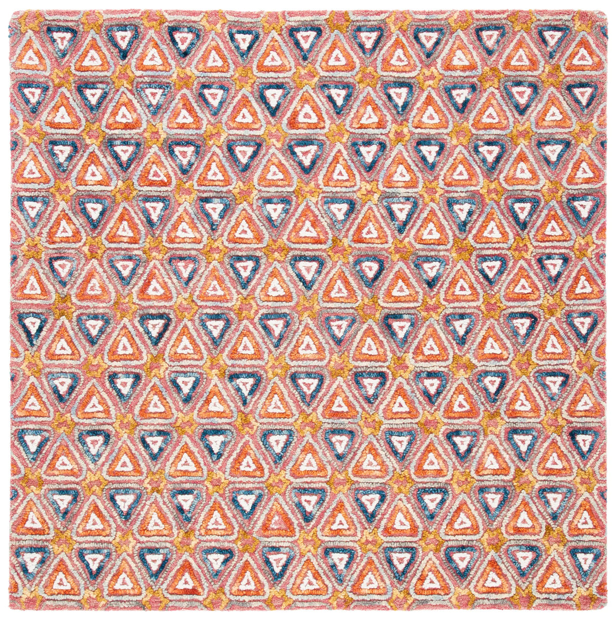 Safavieh Trace 6'-0" x 6'-0" Rug in Red / Navy