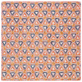 Safavieh Trace 6'-0" x 6'-0" Rug in Red / Navy