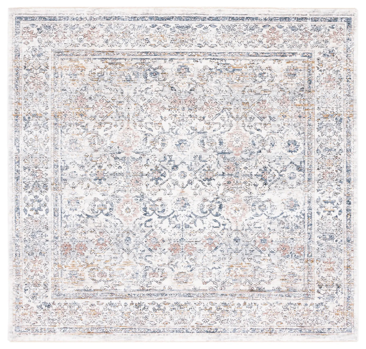 Safavieh Moondust 600 6'-0" x 6'-0" Rug in Ivory / Blue