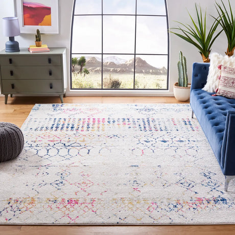 Safavieh Tulum 10'-0" x 13'-0" Rug in Ivory / Blue