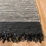 Safavieh Vintage Leather 6'-0" x 9'-0" Rug in Black / Multi