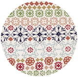 Safavieh Wyndham 5'-0" x 5'-0" Rug in Ivory / Multi
