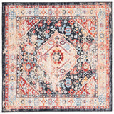 Safavieh Riviera 6'-7" x 6'-7" Rug in Charcoal / Gold