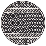 Safavieh Metro 6'-0" x 6'-0" Rug in Black / Ivory