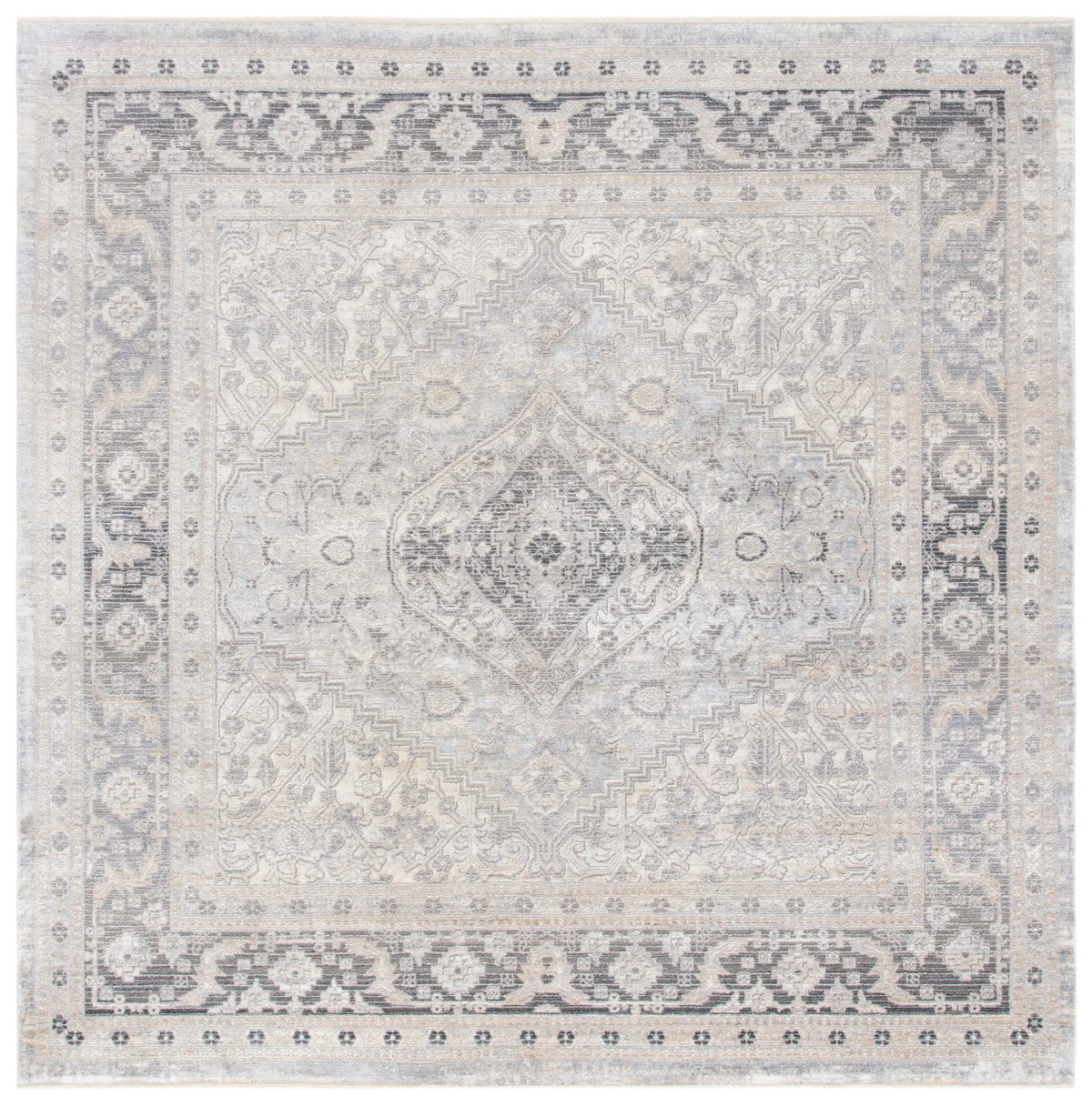 Safavieh Dream 6'-7" x 6'-7" Rug in Grey / Ivory