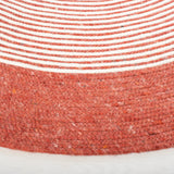 Safavieh Braided 5'-0" x 7'-0" Rug in Red / Ivory