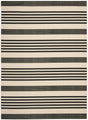 Safavieh Courtyard 10'-0" x 14'-0" Rug in Black / Bone