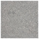 Safavieh Textual 6'-0" x 6'-0" Rug in Black / Ivory