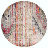 Safavieh Monaco 5'-0" x 5'-0" Rug in Light Grey / Multi