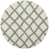 Safavieh Sgd-Dallas Shag 6'-0" x 6'-0" Rug in Ivory / Seafoam
