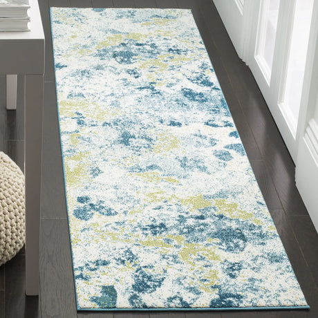 Safavieh Watercolor 2'-3" x 10'-0" Rug in Ivory / Light Blue
