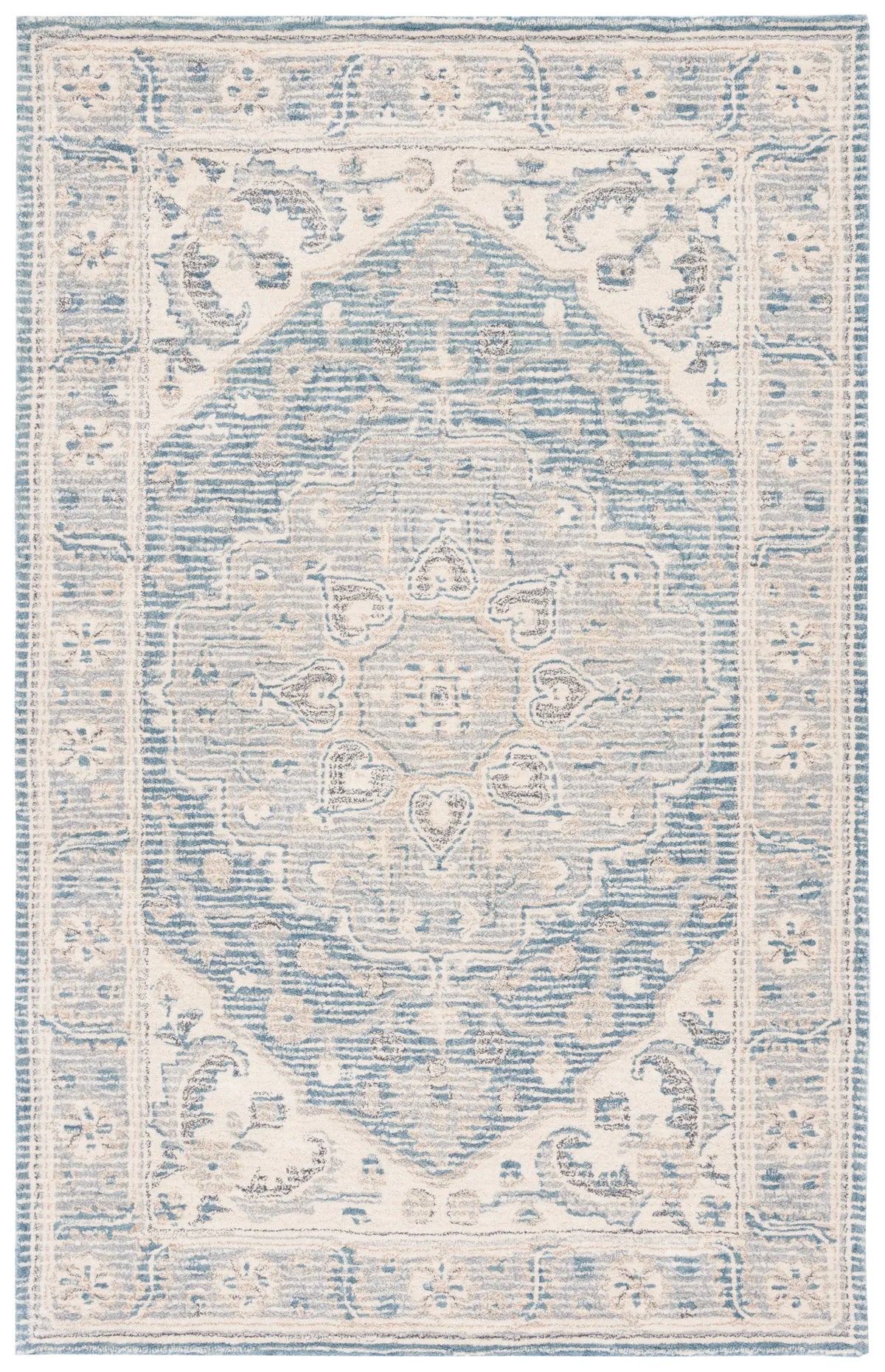 Safavieh Metro 4'-0" x 6'-0" Rug in Blue / Ivory