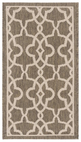 Safavieh Courtyard 2'-0" x 3'-7" Rug in Mocha / Beige