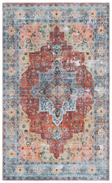 Safavieh Arizona 3'-0" x 5'-0" Rug in Rust / Aqua