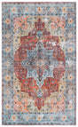 Safavieh Arizona 3'-0" x 5'-0" Rug in Rust / Aqua