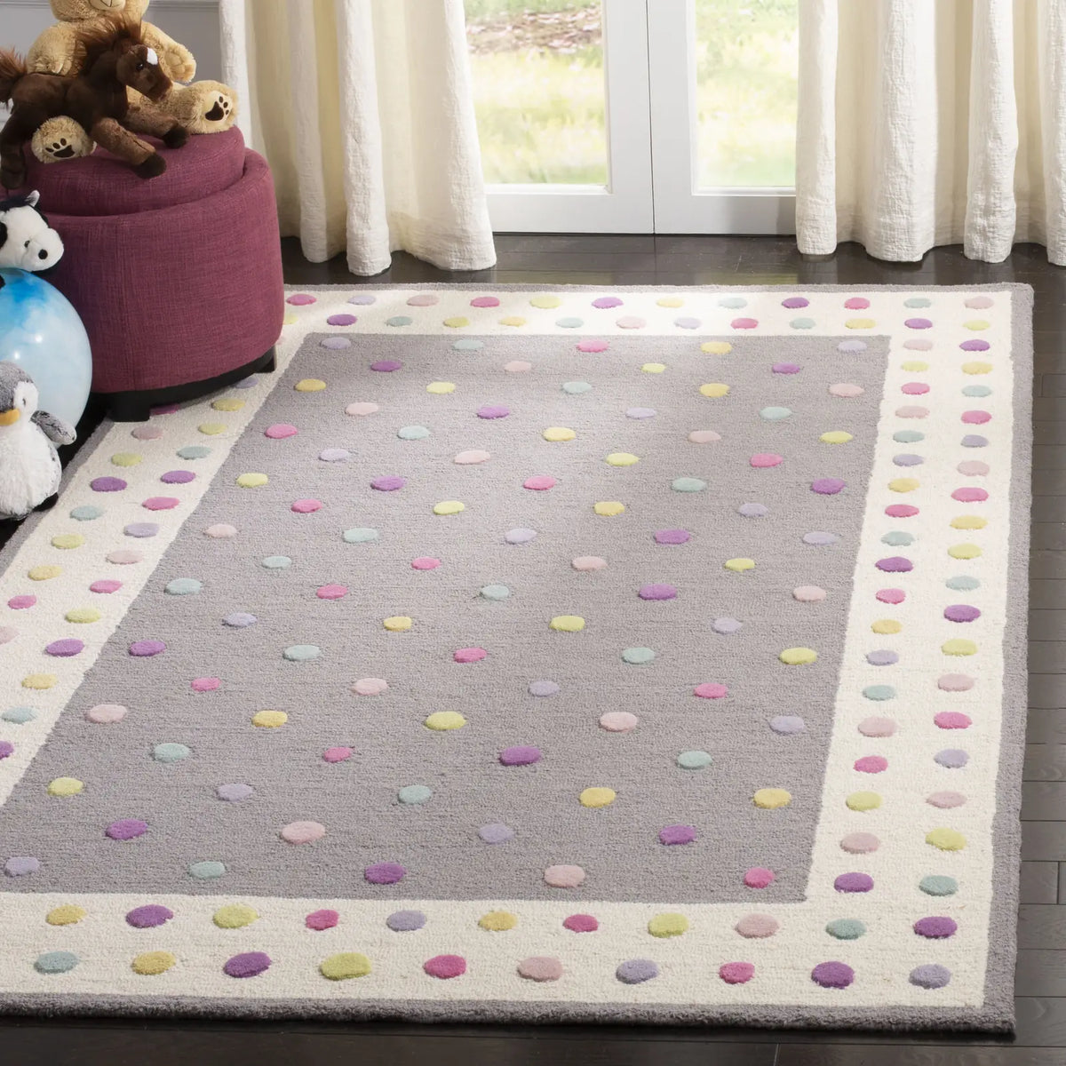 Safavieh Safavieh Kids 4'-0" x 6'-0" Rug in Grey / Multi