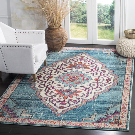 Safavieh Monaco 5'-1" x 7'-7" Rug in Blue / Multi