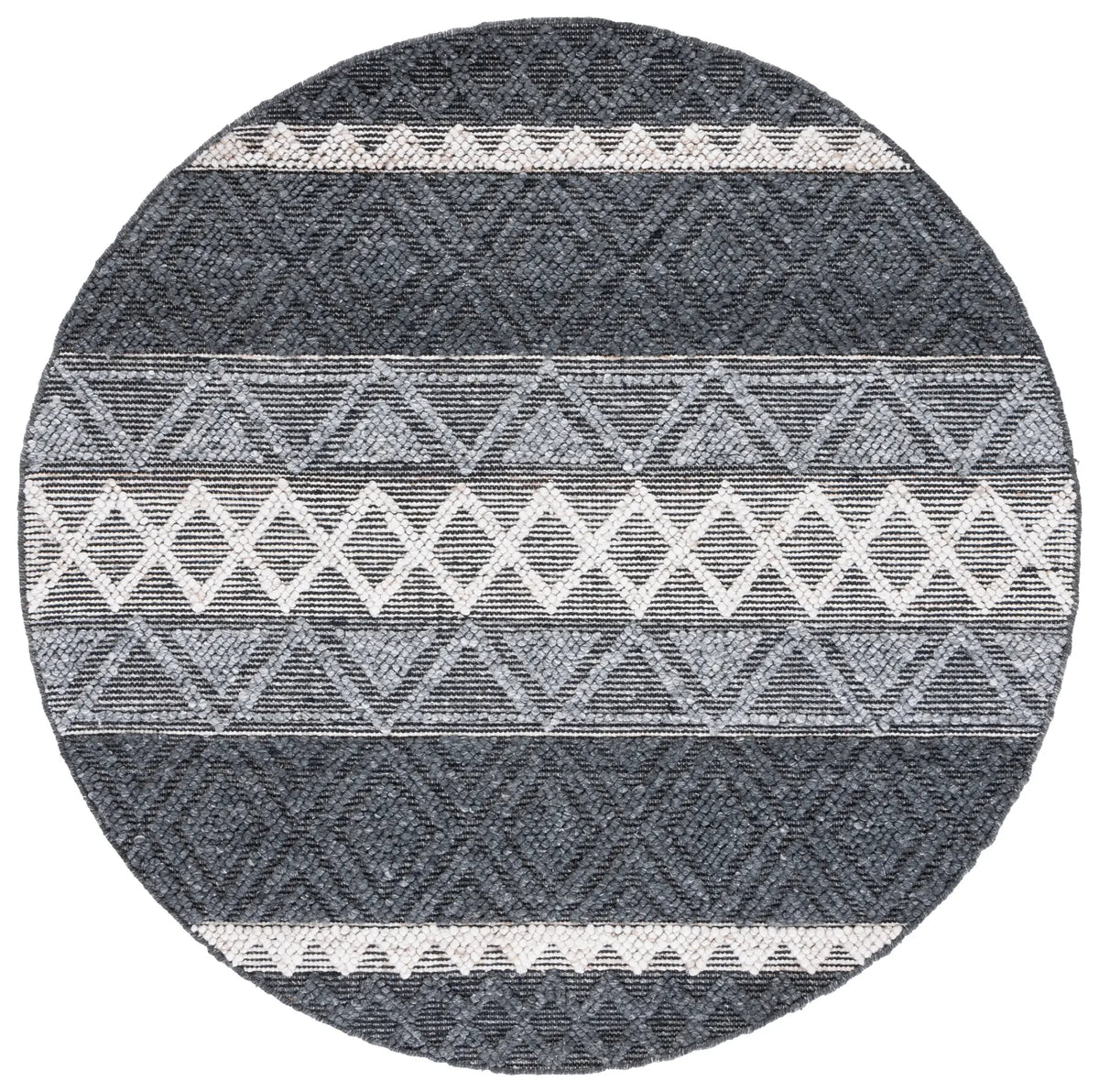 Safavieh Natura 6'-0" x 6'-0" Rug in Charcoal / Ivory