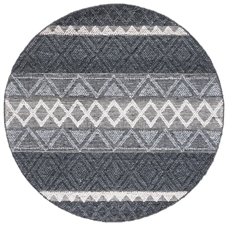 Safavieh Natura 6'-0" x 6'-0" Rug in Charcoal / Ivory