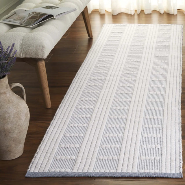 Safavieh Vermont 2'-3" x 8'-0" Rug in Light Blue / Ivory