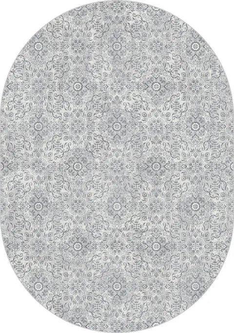 Dynamic Rugs Ancient Garden 57162 Silver / Grey Rugs - Oval