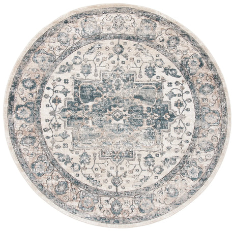 Safavieh Oregon 800 5'-3" x 5'-3" Rug in Ivory / Blue