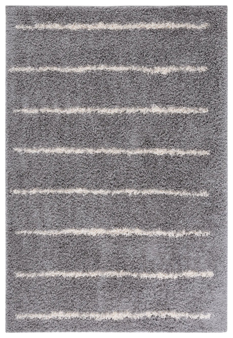 Safavieh Venus Shag 600 4'-0" x 6'-0" Rug in Grey / Ivory