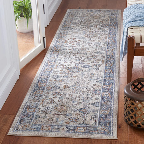 Safavieh Jasmine 2'-2" x 9'-0" Rug in Ivory / Blue