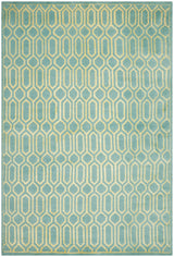 Safavieh Mosaic 5'-0" x 8'-0" Rug in Aqua / Light Gold
