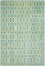 Safavieh Mosaic 5'-0" x 8'-0" Rug in Aqua / Light Gold