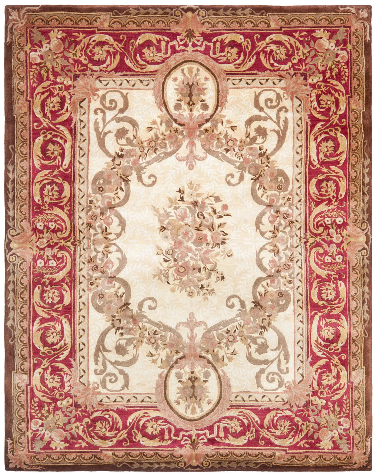 Safavieh Empire 9'-6" x 13'-6" Rug in Light Gold / Red
