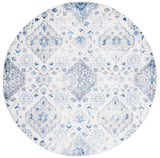 Safavieh Shivan 100 6'-7" x 6'-7" Rug in Ivory / Blue